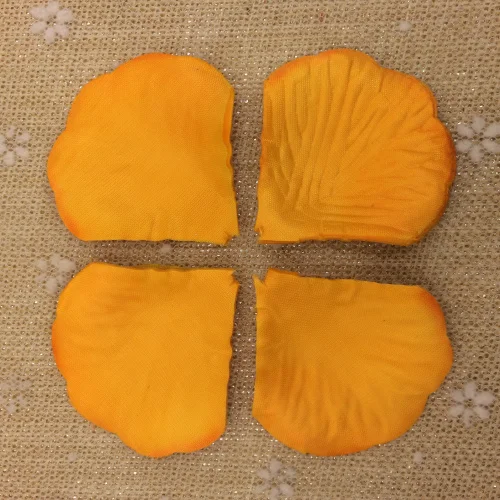 12 orange 2000 шт. шелковые лепестки роз Petalas de Rosa искусственный цветок свадьбы пользу и подарок свадебные аксессуары вечерние Свадебный декор - Цвет: 12 orange