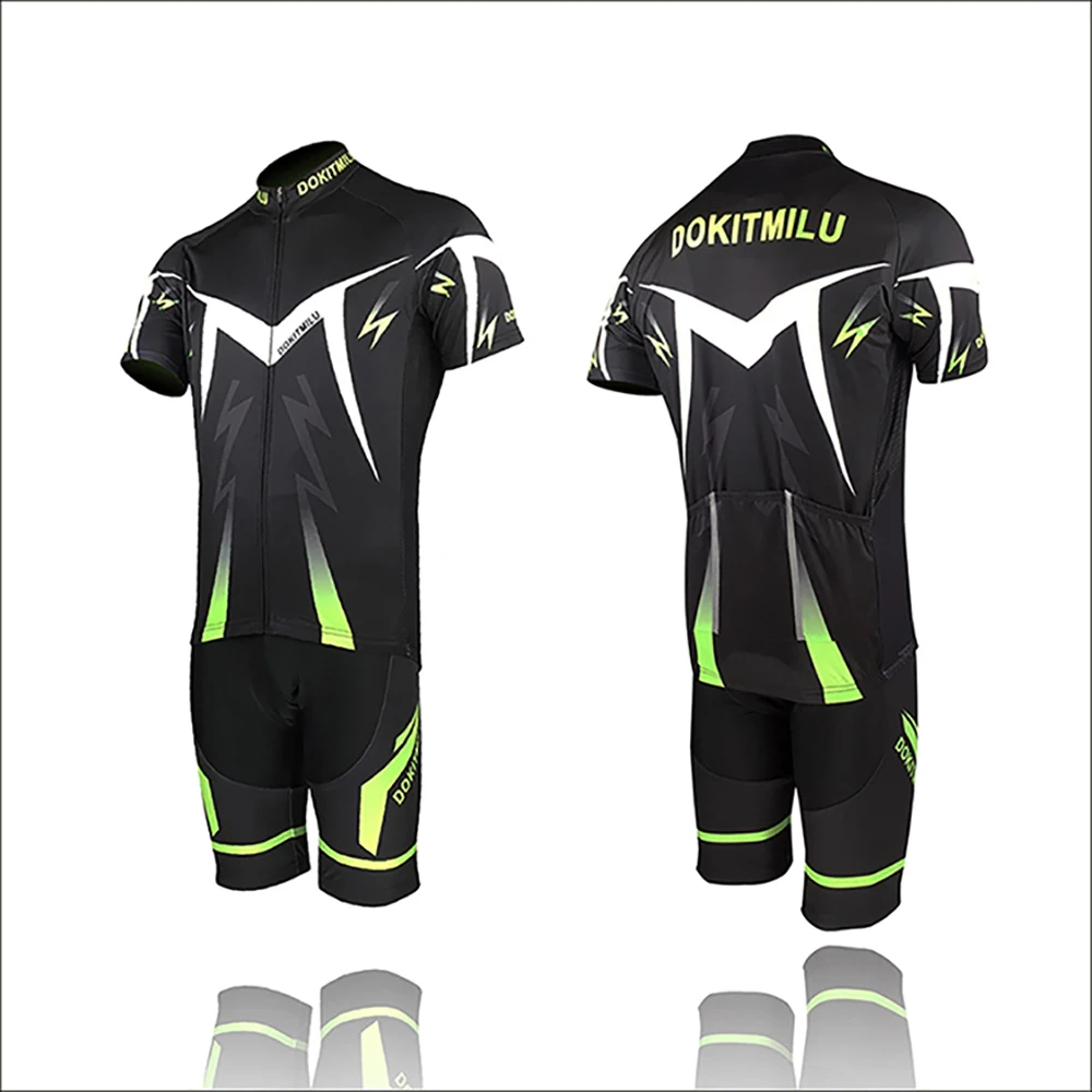 Dokitmilu летняя дышащая быстросохнущая 3D гелевая накладка Pro Team с коротким рукавом для велоспорта, комплект одежды для гонок