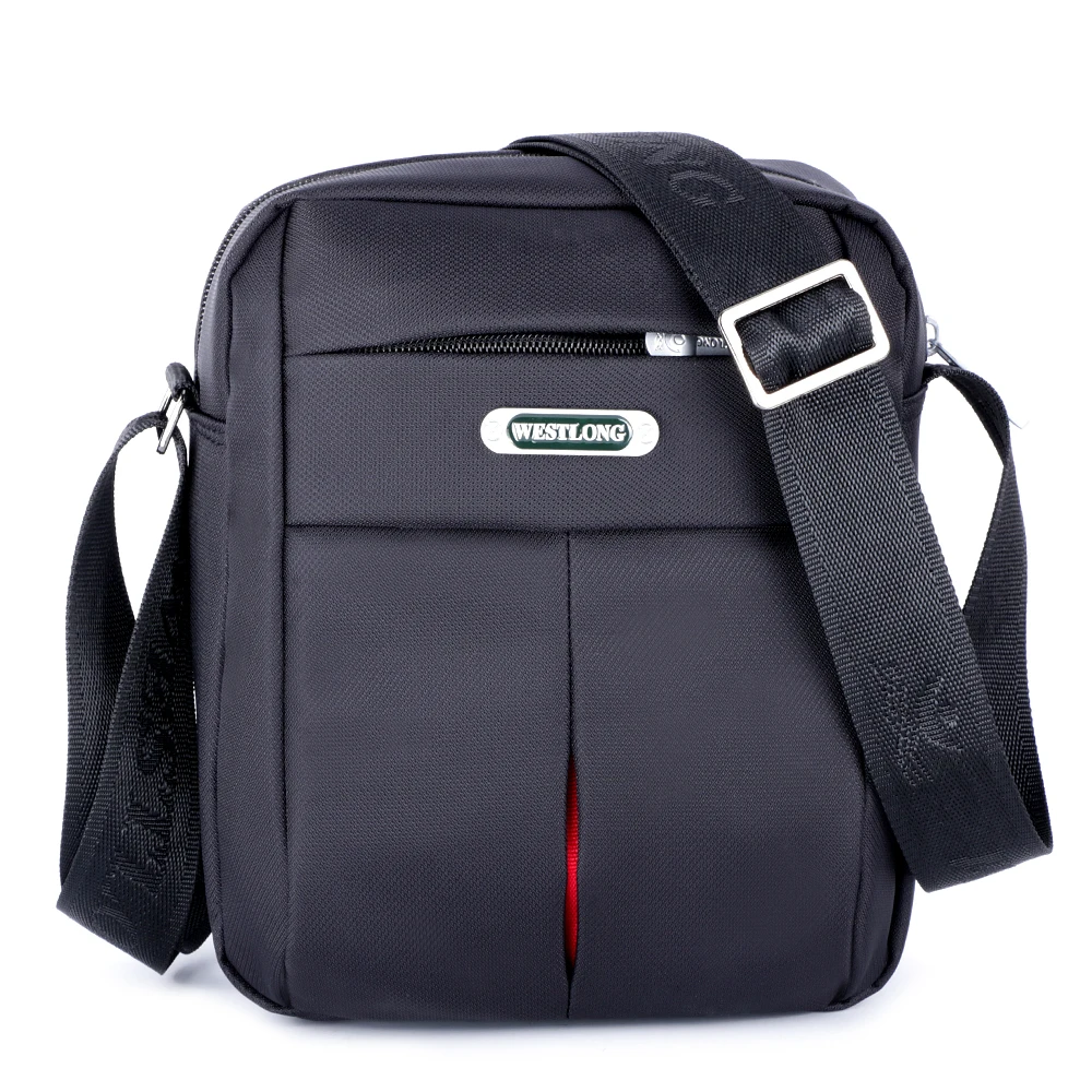 3G06W мужская сумка через плечо деловая мессенджер повседневная дорожная черная