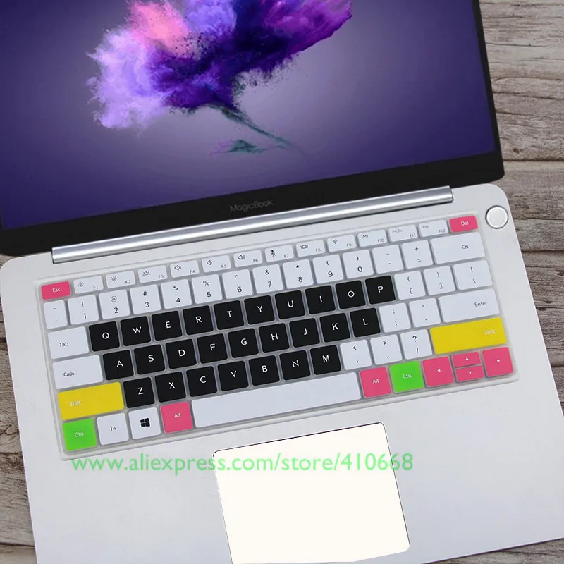 Мягкая силиконовая защитная пленка для клавиатуры для huawei MateBook 13/MagicBook 14 R7/R5/Magic book KPL-W00 - Цвет: Color 2