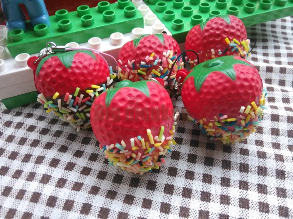 Большая обезьяна новый милый мультфильм клубника мягкий Шарм/PU ремешок для