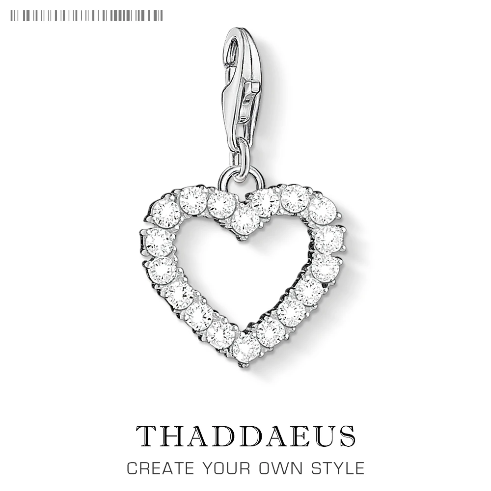 Женский романтичный сердечный кулон из 100% стерлингового серебра 925 пробы модный