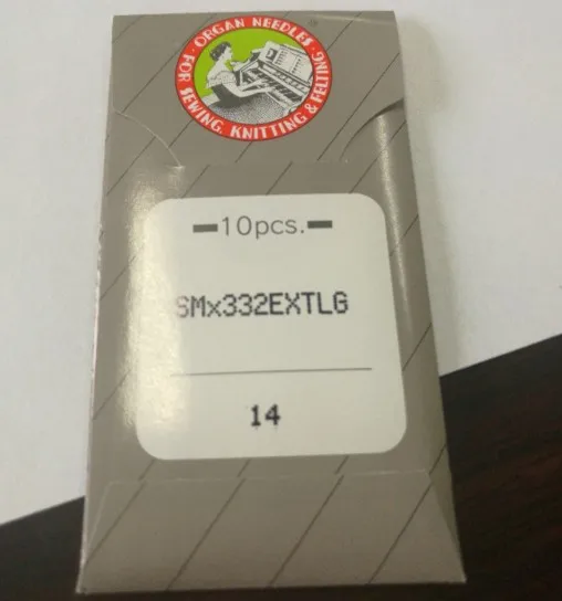 ORGAN SMX332EXTLG иглы 10 штук иглы/Лот компьютеризированная промышленная Кнопка швейная