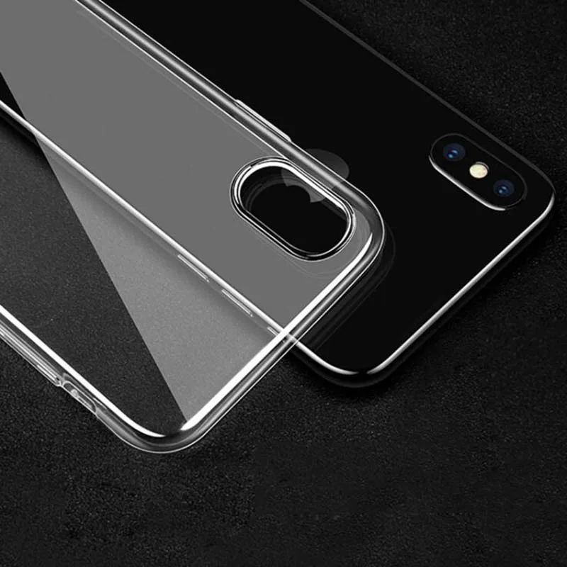 Чехол для iPhone X XS 8 7 6 s Plus Capinhas ультра тонкий мягкий из полиуретана силиконовый