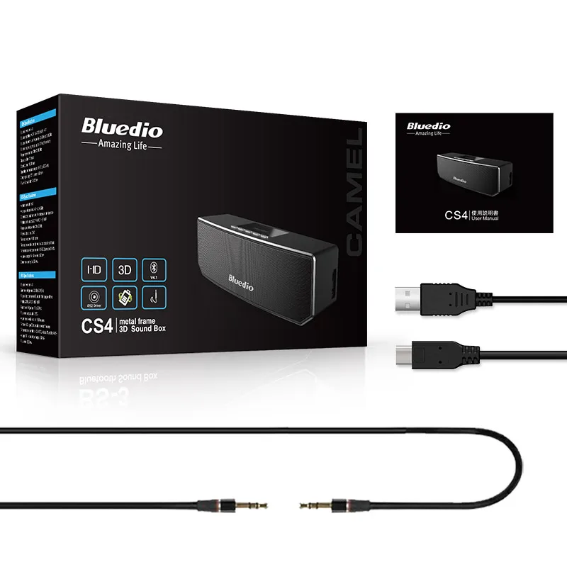 Bluedio CS4 Мини Портативный Динамик Bluetooth Беспроводные Колонки Звуковая Система 3D