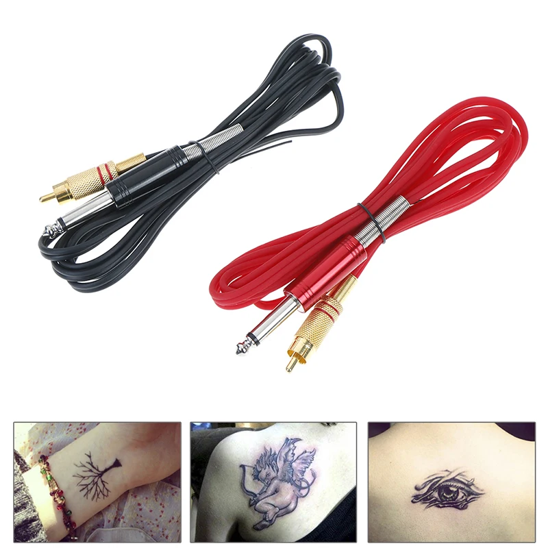 6 футов RCA силиконовый шнур черный резиновый для татуировочной машинки