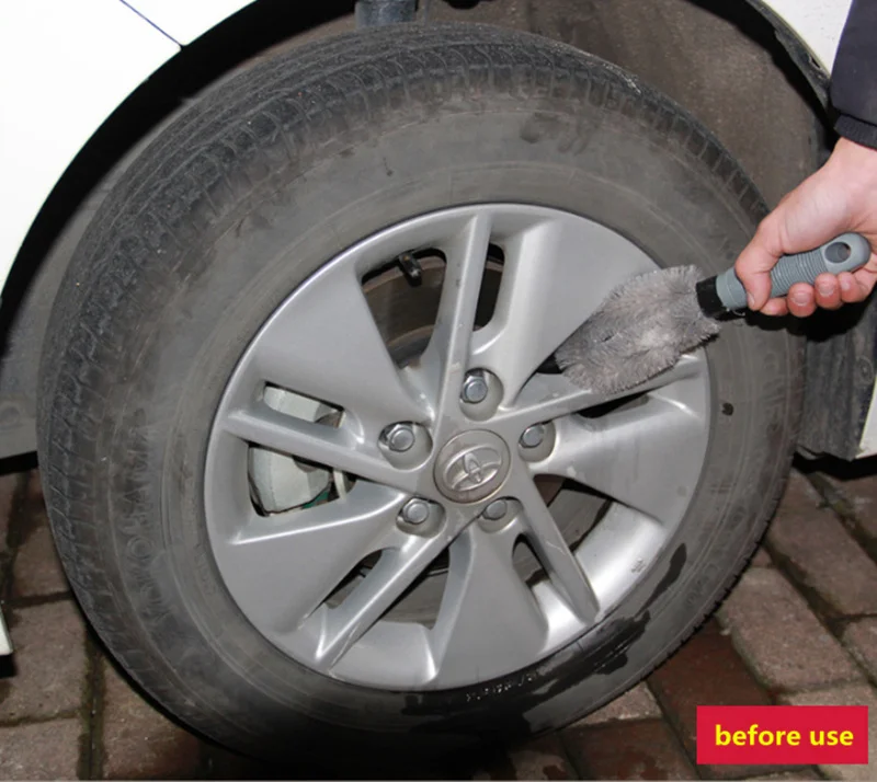 Щетка для чистки автомобиля колесные диски щетка мытья шин инструменты мойки Audi