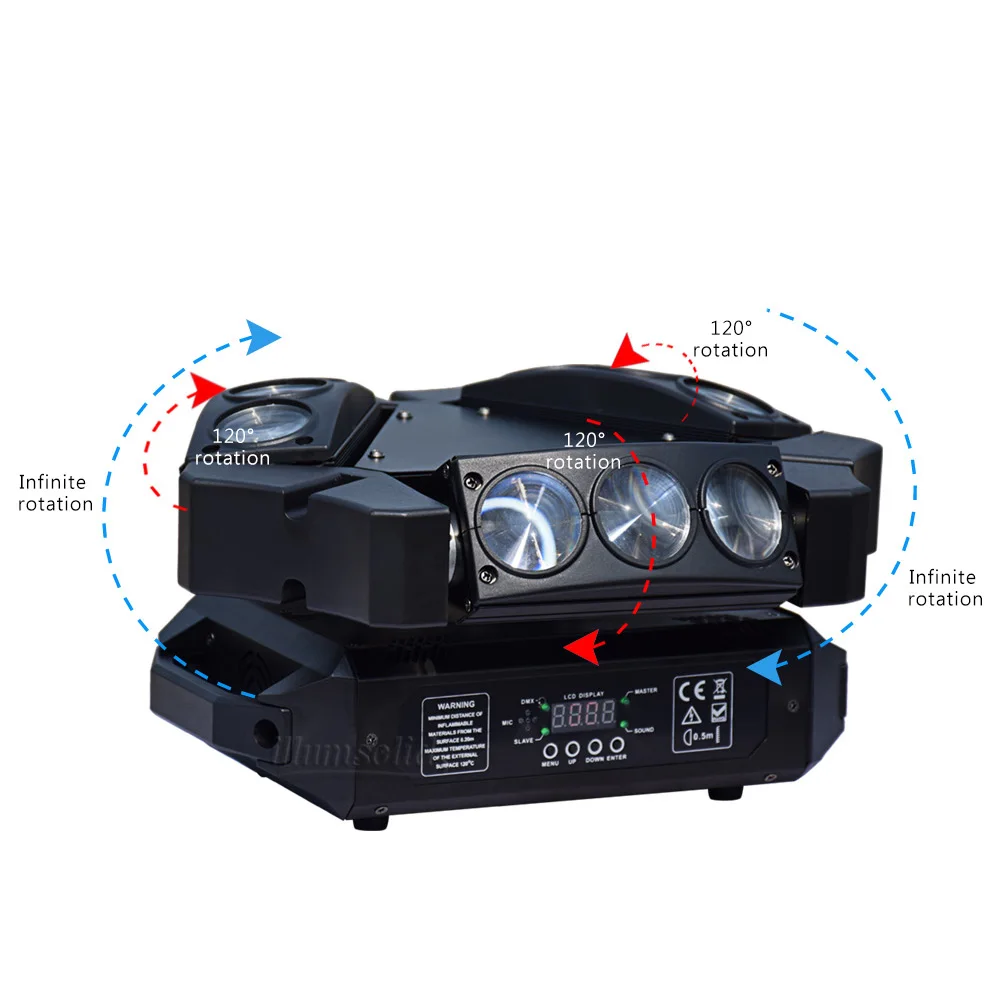 Мини-штатив-свет 9x12 w переносное потолочное освещение вечерние свет dmx512 светодиодные диско шар сценическое освещение