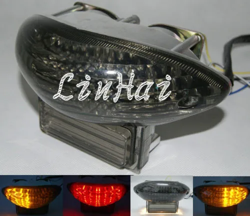 1 шт. светодиодный мотоцикл дымчатые линзы задних фонарей указателей повтора