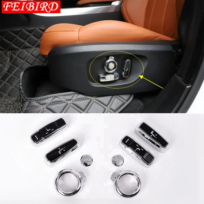 

Accessories For Landrover Discovery Sport Range Rover Sport Evoque Vogue 2015-2019 Car Styling Seat adjustment Button Cover Trim