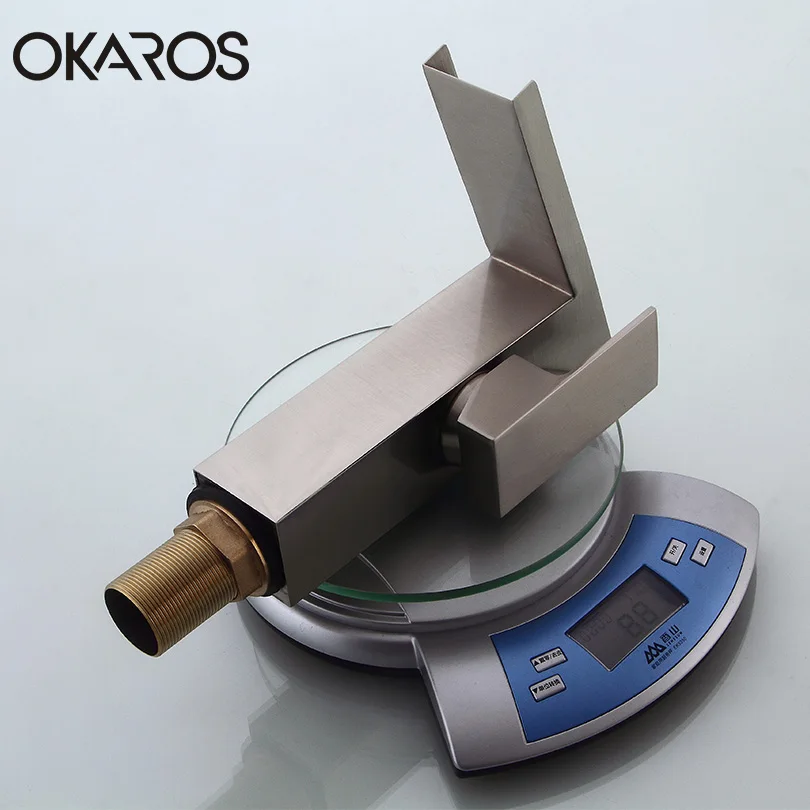 Смеситель для раковины OKAROS смеситель ванной комнаты установленный на палубе с