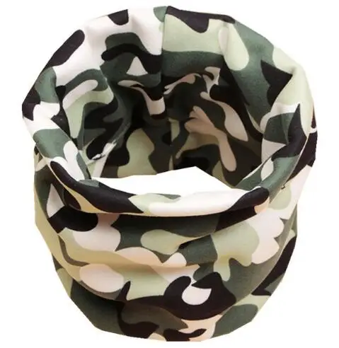 green camo Осень зима толстые Детский шарф Детские Бархатные шарф для девочек, для мальчиков уплотнительное кольцо плюшевый шарф Детские воротники детский шейный шарф - Цвет: green camo