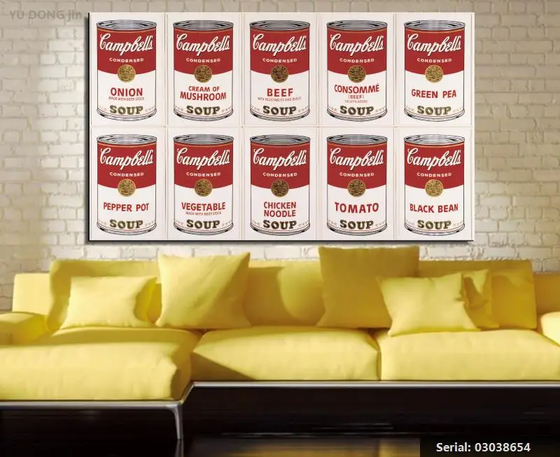Yu Dong jin Andy Warhol натюрморт абстрактная живопись маслом Рисование Искусство спрей