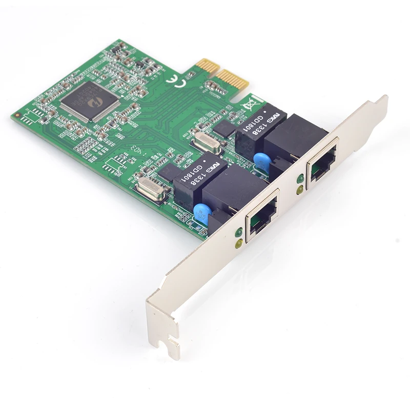PCI-e 10/100/1000 Мбит/с Hign скорость беспроводной адаптер PCIe до 2 портов Gigabit Ethernet Сетевая