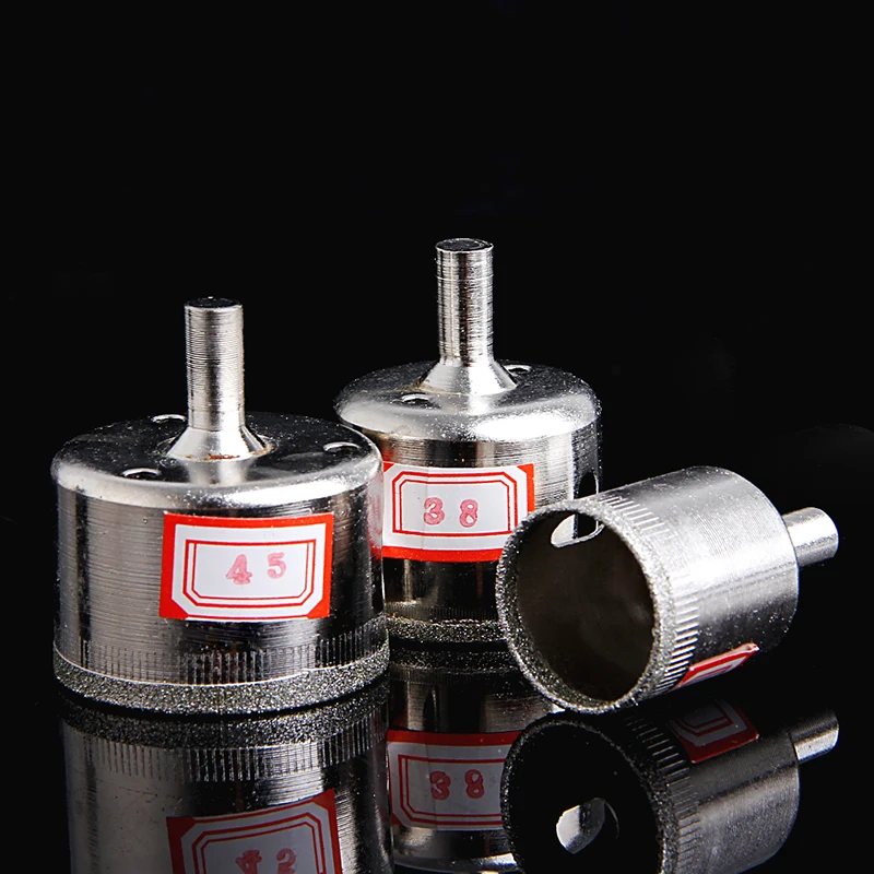

3Pcs 28/38/45mm Diamond Coated Core Saw Hole Drill Set for Glass Marble Tiles