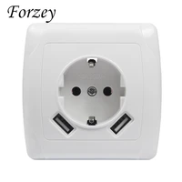 new 2019 usb wall socket free shipping double usb port 5v 2a usb pared outlet electrique outlet usb wall outlet f01