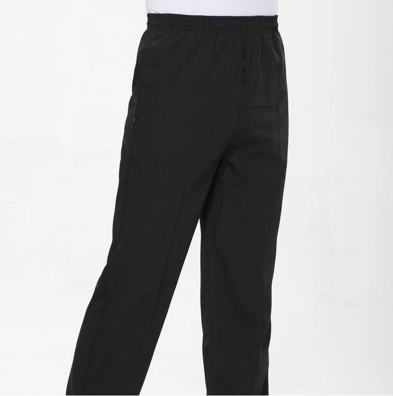 Black Шеф-повара брюки повара плед StripeTrousers женщины приготовления униформа - Цвет: Black