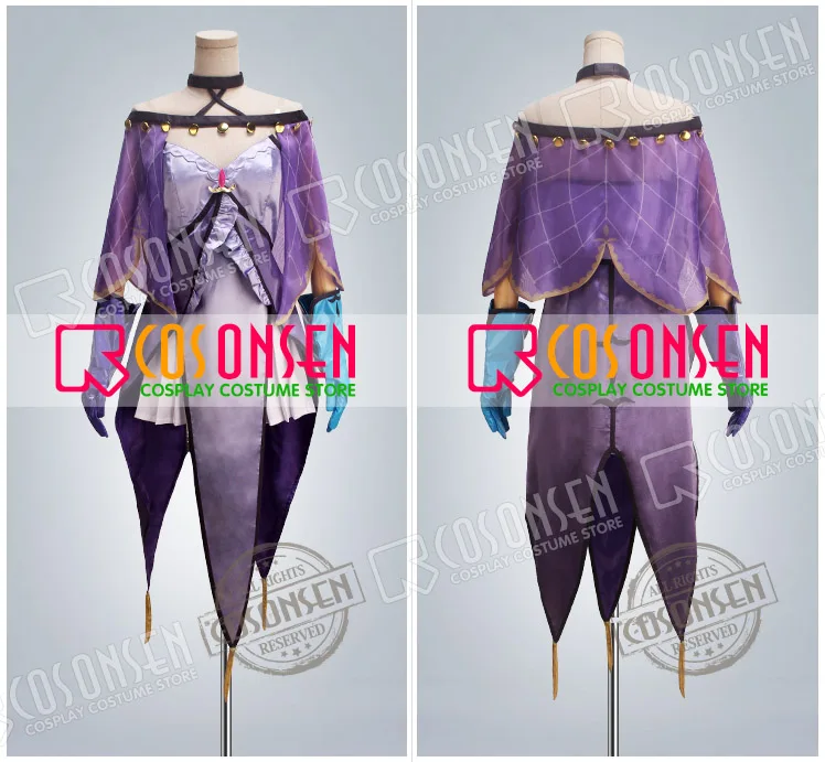 COSPLAYONSEN судьба Гранд орден заклинателя Medea Лили костюм для косплея фиолетового