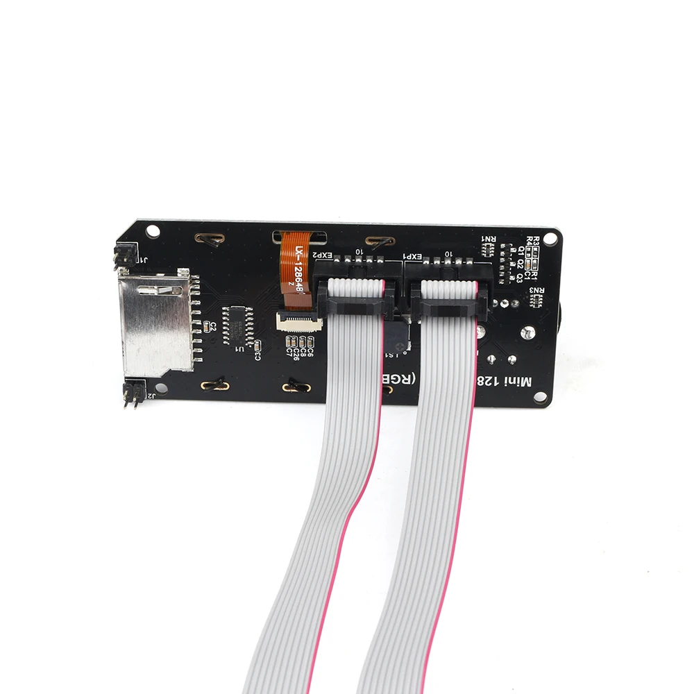 Тип MINI12864LCD экран mini 12864 V2.1 умный дисплей RGB подсветка черная поддержка Marlin DIY SKR с sd-картой 3d принтер Часть