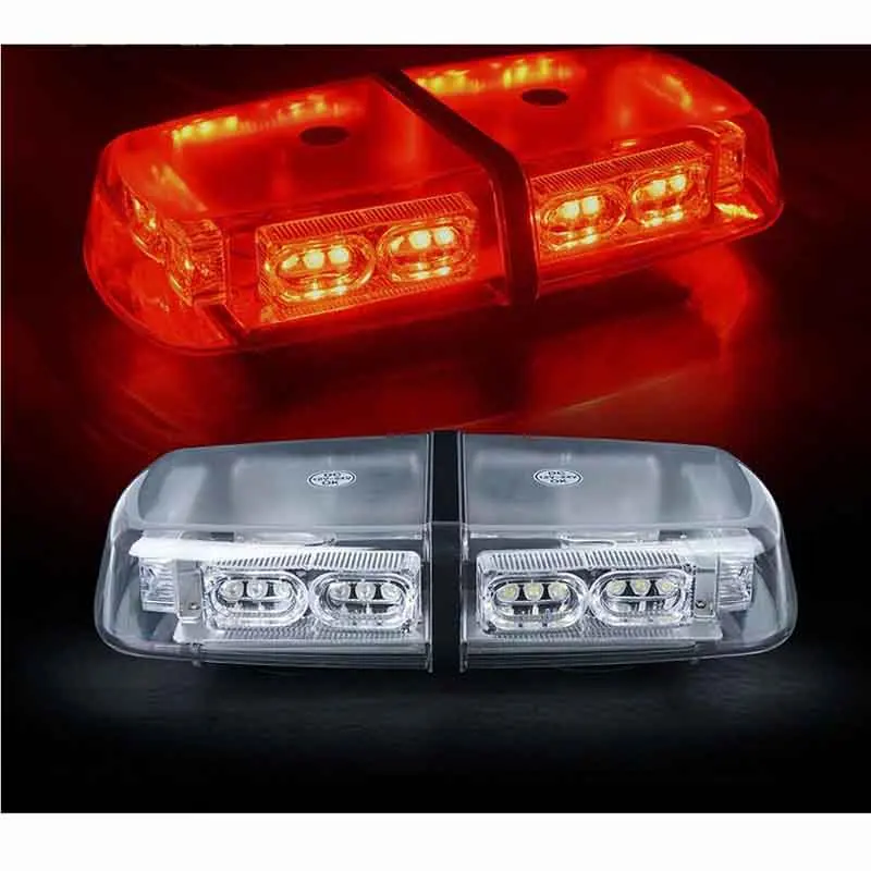 RED 36 LED 18 Watts Roof Top Hign Intensity Law Enforcement Emergency Hazard Warning LED Mini Bar Strobe Light with Magnet