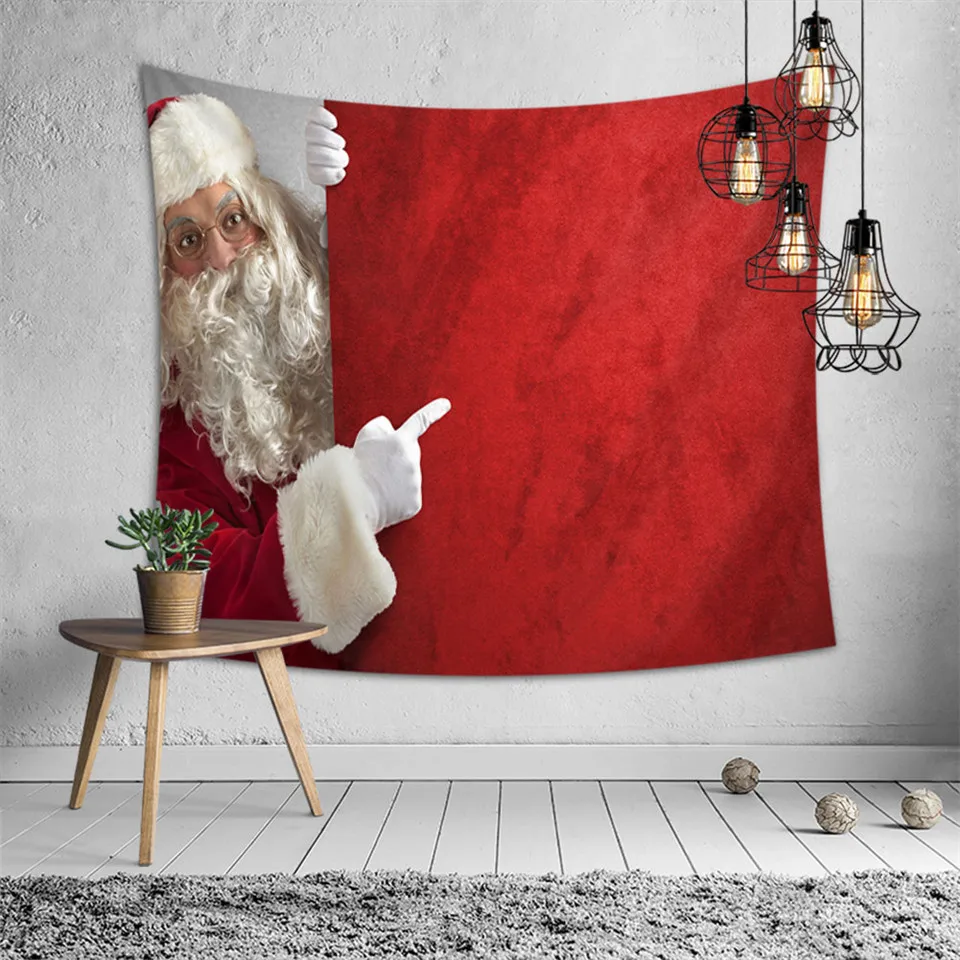 SOFTBATFY Christmas Decor Tapestry Headboard Wall Art Bedspread Dorm Home | Дом и сад