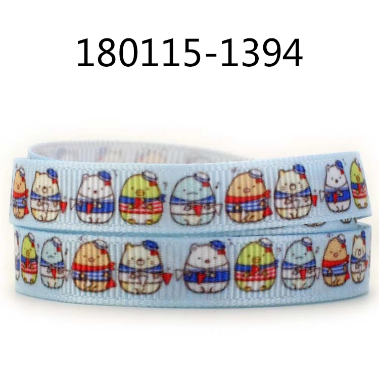 9 мм 50 ярдов Сумико гураши ленты печатных grosgrain ленты - Цвет: 180115-1394