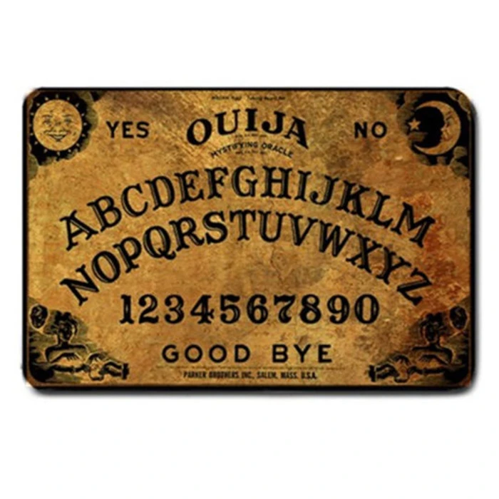 Geek забавная Ouija Настольная игра дверной коврик Винтаж дух доска в прихожую Крытый