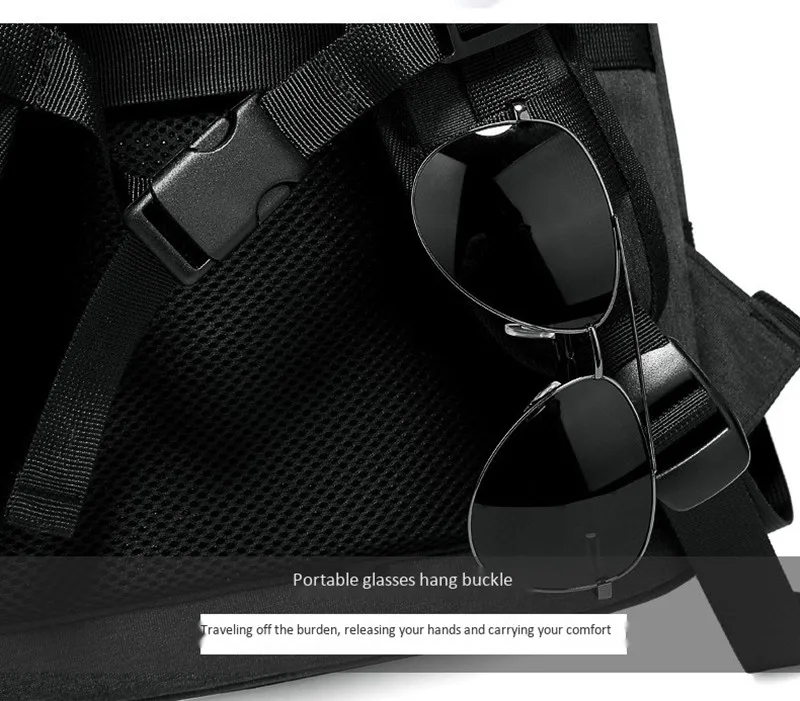 Wear resistant breathable men backpack waterproof business travel computer large backpacks can expand laptop school bag man bags
