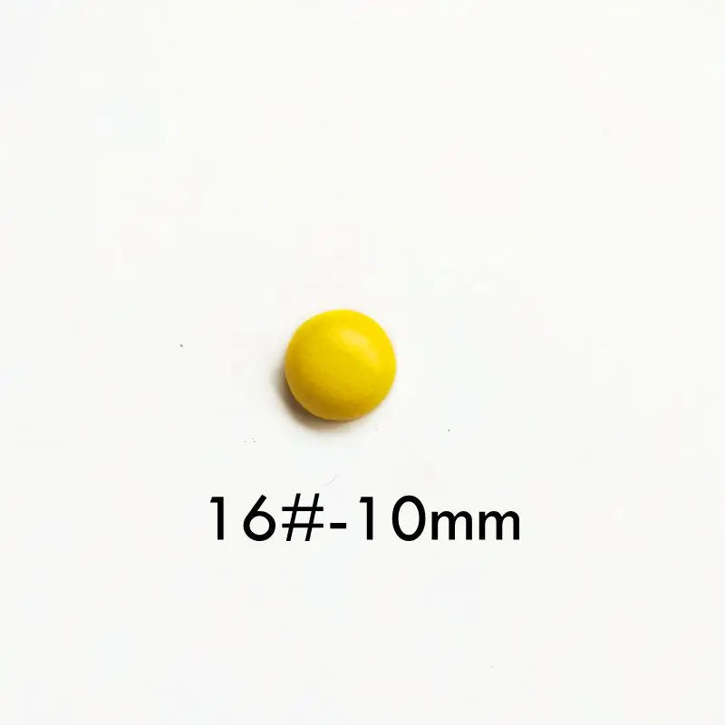 10mm-16 10mm 13mm Faux leather round cloth buckle DIY button jewelry material homemade bean earrings accessories a pack of 10 - Цвет: 10mm-16