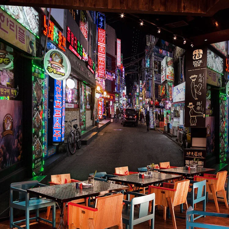 Пользовательские 3D фото обои стерео корейские для отдыха бара кафе ресторана