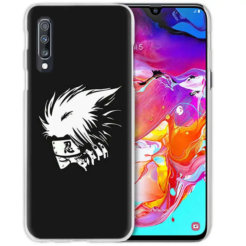 05 Героя аниме «Наруто Какаси из аниме «чехол для samsung Galaxy M40 A50 A80 A70 A60 A40 A30 A20e A10 J4 J6 плюс J8 S10e жесткий чехол с рисунком из аниме чехол для телефона - Цвет: 05