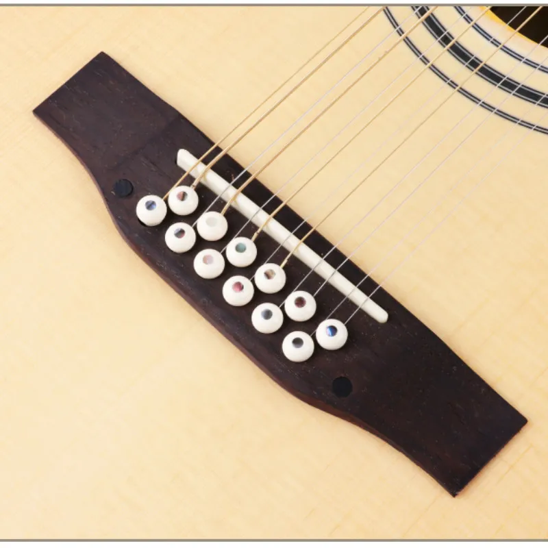 Гитара акустическая электрическая гитара стальная струна ель D-Body Guitarra 12 струн поп-фолк Cutaway Глянцевая установка звукоснимателя
