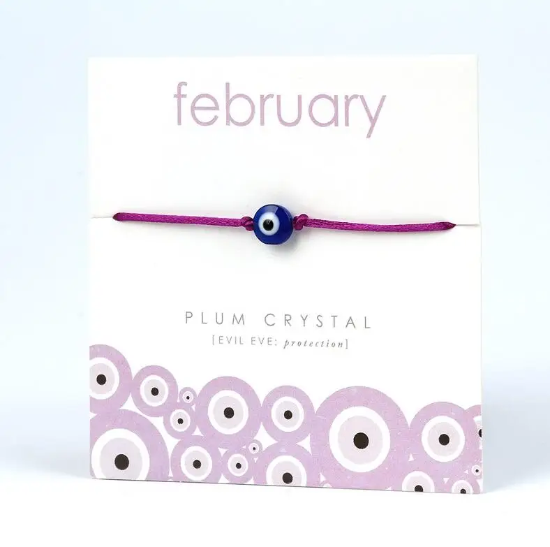 February MEIBEADS 2 шт./лот старинное серебро красный/черный подвеска «наручники» карты Браслеты ВМС шнуры Для женщин Для мужчин для девочек и мальчиков ювелирный подарок для возлюбленных - Окраска металла: February