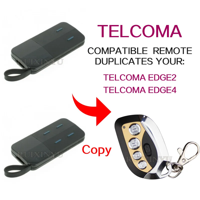 Пульт дистанционного управления TELCOMA EDGE2 EDGE4 433 92 МГц для гаражных дверей пульт |