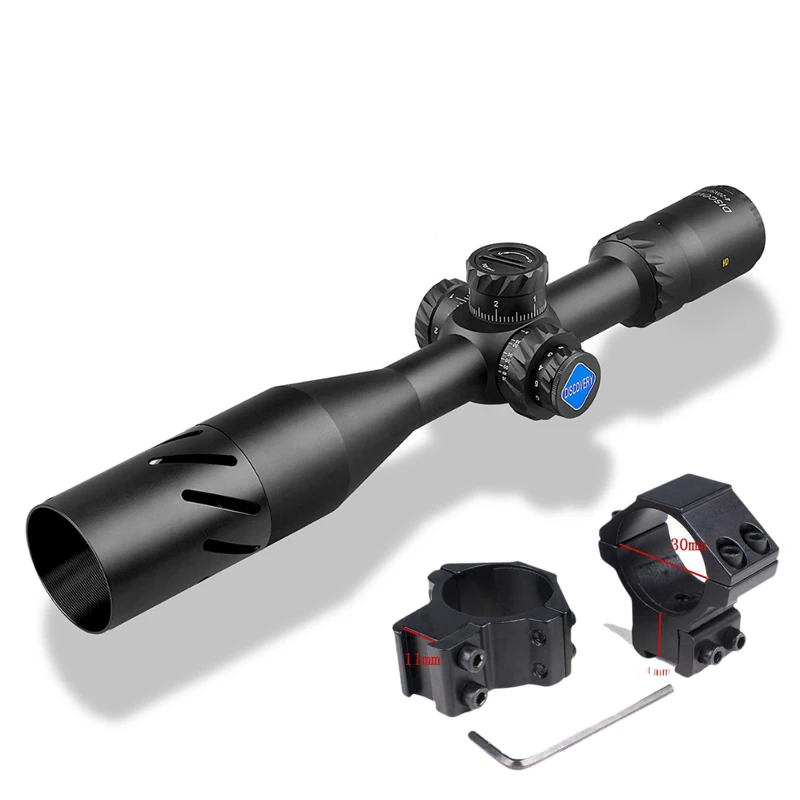 Discovery HD 4-20X50SFIR FFP прицелы высокой мощности охотничье оружие стрельба оптические прицелы первый фокусный плоский замок башенки - Цвет: low 11mm mount