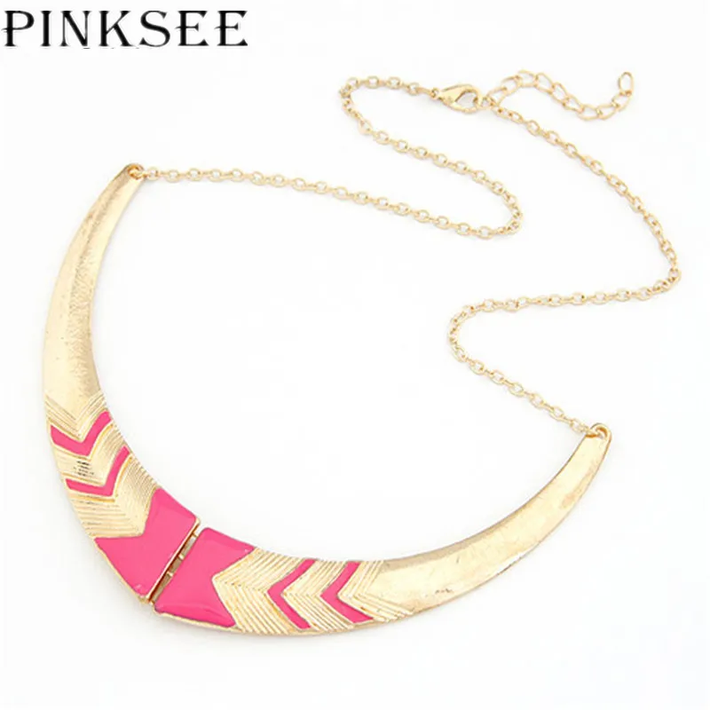 PINKSEE Punk Style Choker Collar Arrow Necklaces Retro Statement Necklace Women Fashion Jewelry Accessories | Украшения и