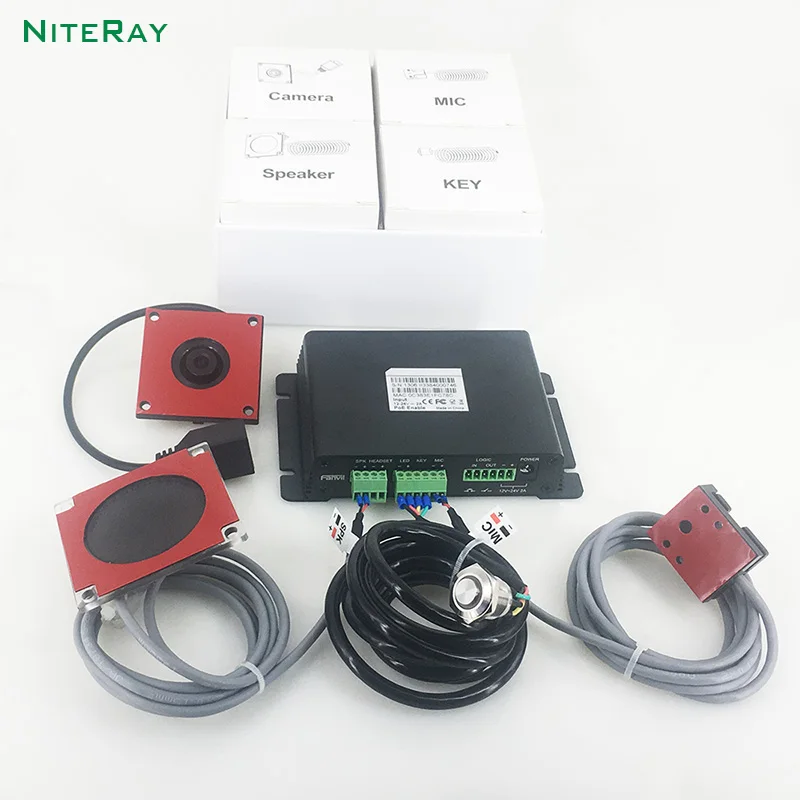 With Camera Для вещания DIY система подкачки SIP видеодомофон VoIP шлюз подкачки DIY IP дверной сетевой шлюз для телефона - Цвет: With Camera