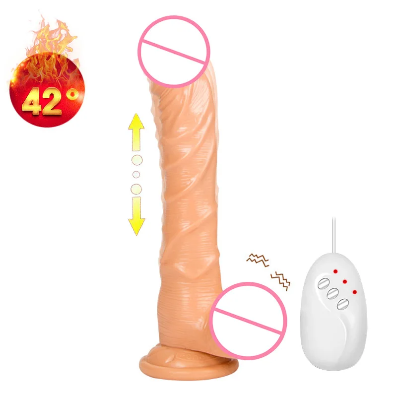 USB Перезаряжаемый выдвижной вибратор фаллоимитатор с сильной присоской Женский