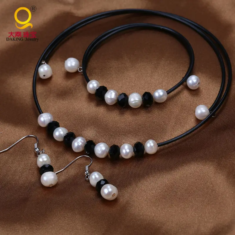 Женское ожерелье и браслет с натуральным пресноводным жемчугом|natural freshwater pearl
