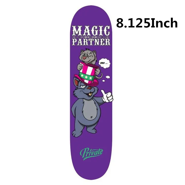 SK8ER частный Профессиональный Скейтборд Палуба 8,0/7,875/8,125 канадский клен глубокий Вогнутый Скейтборд Палуба с бесплатной griptape - Цвет: SK8ER 8.125 inch