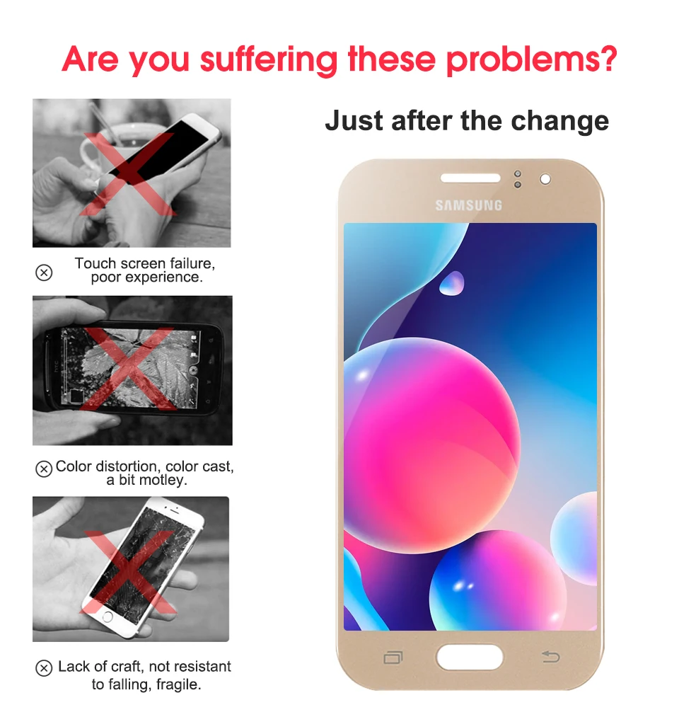 Активно-матричные осид, J120 ЖК-дисплей для samsung Galaxy J1 J120F J120DS J120G J120M J120 ЖК-дисплей Дисплей кодирующий преобразователь сенсорного экрана в сборе Замена