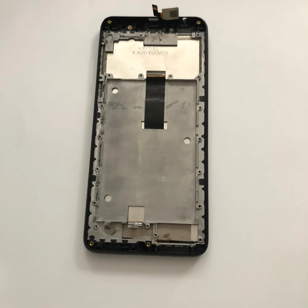 Б/у ЖК дисплей сенсорный экран рамка для смартфона DOOGEE X60L MTK6737 четырёхъядерный 5
