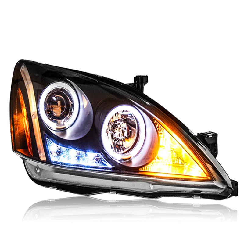 Автостайлинг для Honda Accord фары 2003 2007 передняя фара led DRL Передняя Биксеноновая