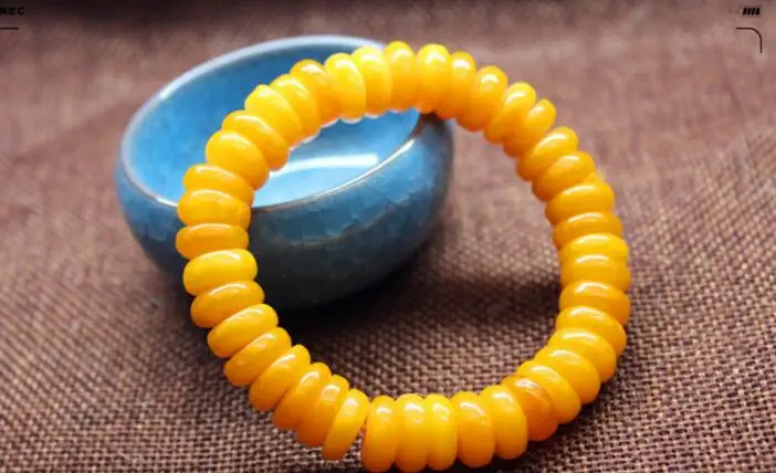 Браслет из натурального янтарного масла браслет желтого воска для мужчин и