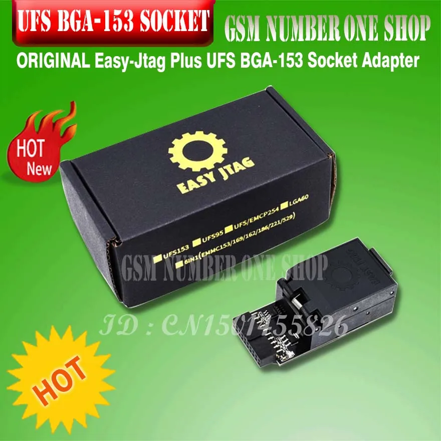2021 новые оригинальные легкий джтаг плюс UFS BGA 153 гнездо адаптера с Jtag коробка