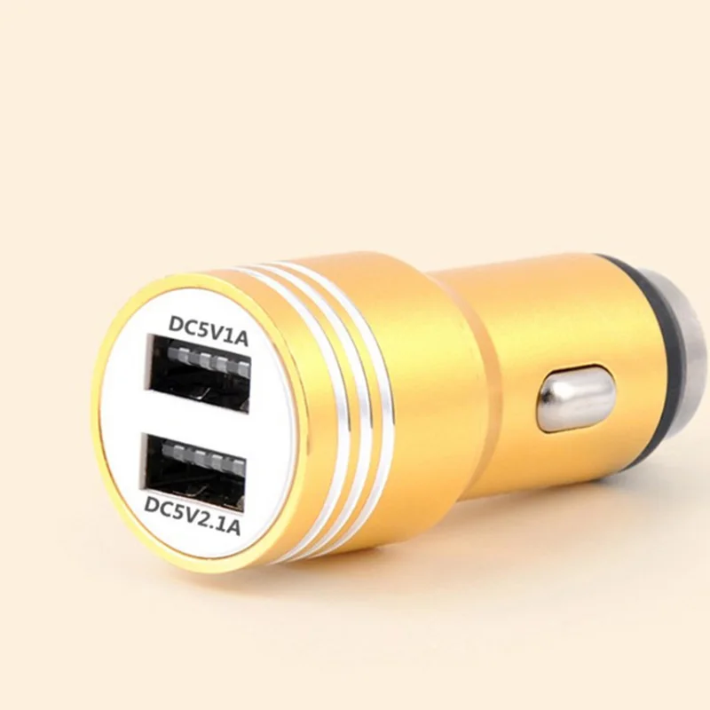 Автомобиль USB Зарядное устройство 2 Порты и разъёмы мобильного телефона зарядки