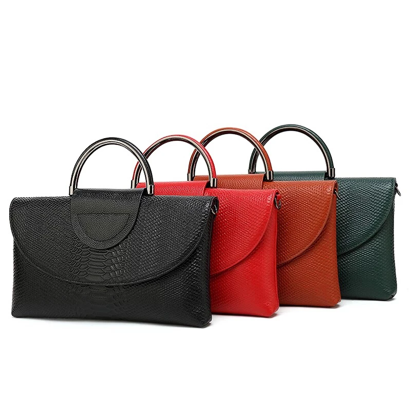 Womens Genuine Leather Handbags 2019 New Style Chains Clutches Ladies CrossBody Shoulder Messenger Bags Purses And | Багаж и сумки