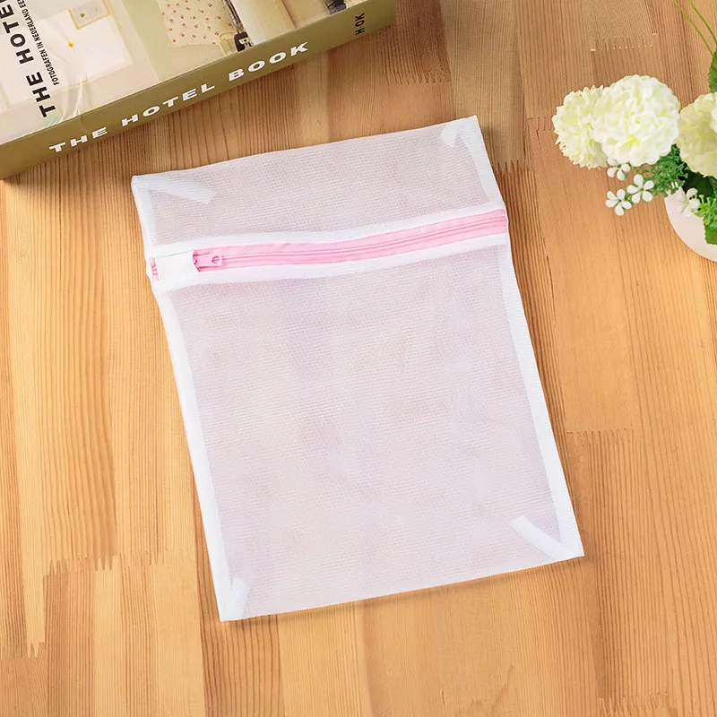 LISM 5 Sizes Zippered Foldable Nylon Laundry Bag Bra Socks Underwear Clothes Washing Machine Protection Net Mesh Bags GL106 | Дом и сад