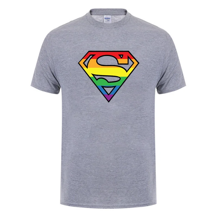 Супер Gay Pride Gift футболка для мужчин женщин лесбиянок гомосексуалисты короткий