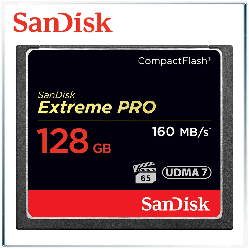 Sandisk Extreme Pro Высокое качество до 160 МБ/с. Compactflash CF карт 256 ГБ sandisk Compact Flash карта 128